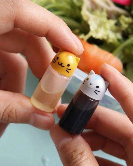 Charming Pet-Themed Sauce Dispenser Set – Bento Bliss Essentials