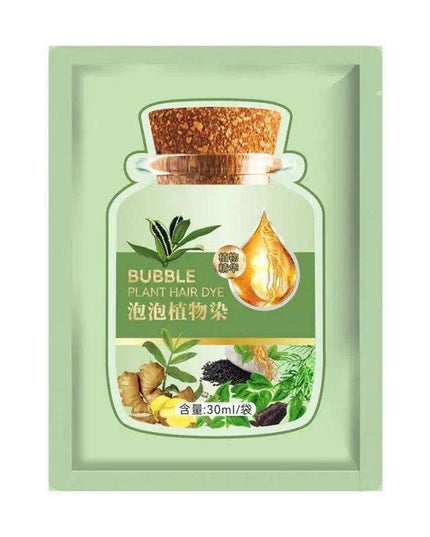Botanical Bubble Hair Dye Kit - Complete Gray Coverage & Nourishing Plant Essences