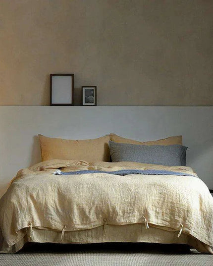 Nordic Simple & Opulence 100% Linen Duvet Cover Set