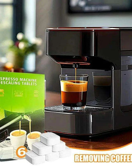 Espresso Machine Cleaning Tablets - 6-Pack Maintenance & Descaling Solution for Optimal Coffee Performance