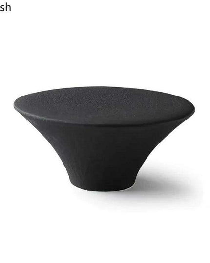 Sophisticated High Foot Ceramic Dessert Plate for Elegant Culinary Presentations - Ideal for Sushi and Unique Snacks