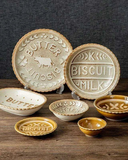 Handcrafted Japanese Ceramic Dessert Plates - A Touch of Timeless Elegance for Your Dining Experience