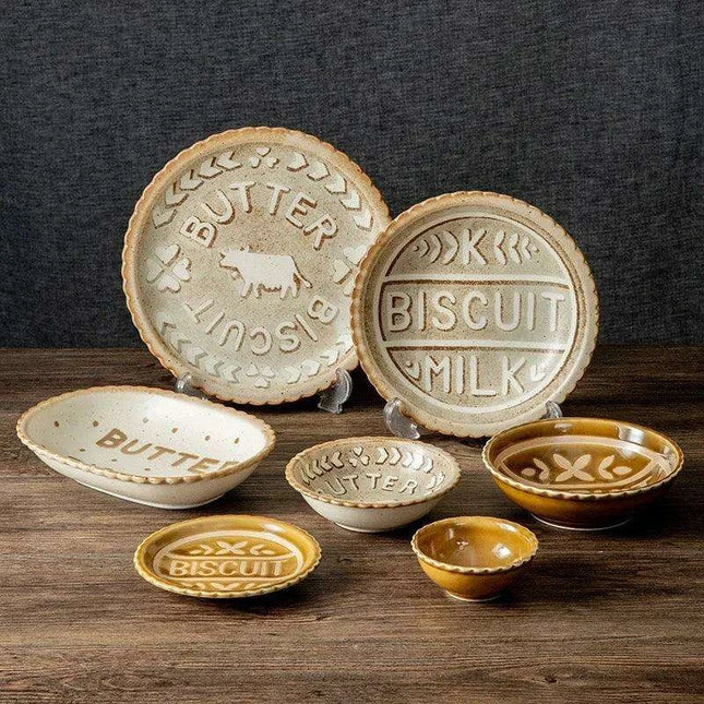 Handcrafted Japanese Ceramic Dessert Plates - A Touch of Timeless Elegance for Your Dining Experience