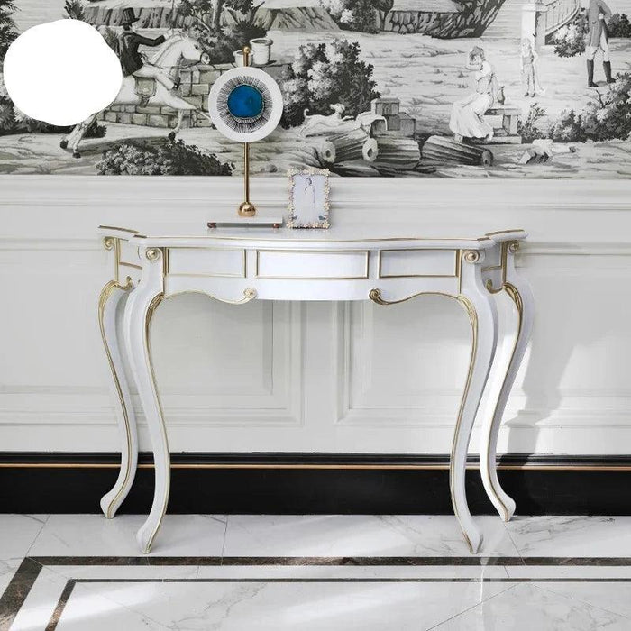 Retro Nordic Elegance Console Table - Timeless Entryway Decor Accent