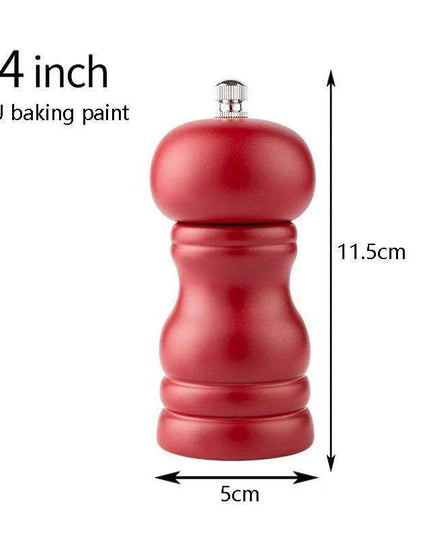 Elegant Solid Wood Adjustable Salt and Pepper Mill Set for Outdoor Dining