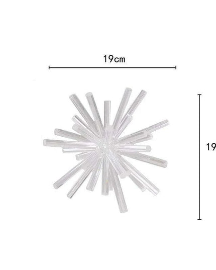 Geometric Elegance: Crystal Flower Spheres for Timeless Decor