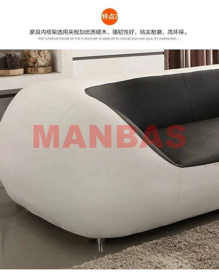 Sophisticated Italian Leather Modern Lounge Seating