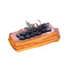 Realistic Blueberry Shortbread Cake Model for Stunning Photography and Home Decoration - 1PC Faux Dessert Display