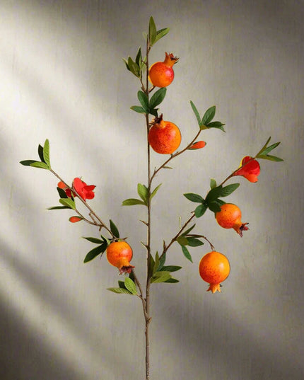 1PC Simulation 5 Heads Pomegranate Fruit
