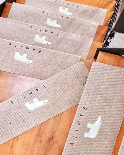 Stylish and Secure Plush Stair Mat Collection with Elegant Patterns