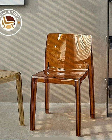 Stylish Clear Acrylic Dining Chairs - Modern Elegance for Your Space