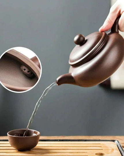 Antique 220ML Tea Kettle with Innovative Filter - Elegant Green Teapot for Puer Ceremonies and Home Decor