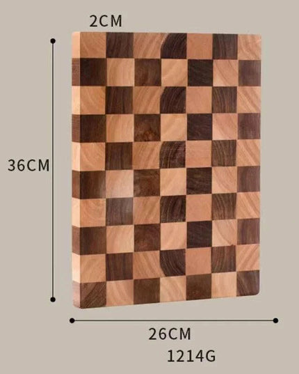 Chic Antibacterial Acacia Wood Culinary and Chess Board from Thailand