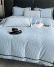 Blue / Queen (4pcs) / Flat Bed Sheet