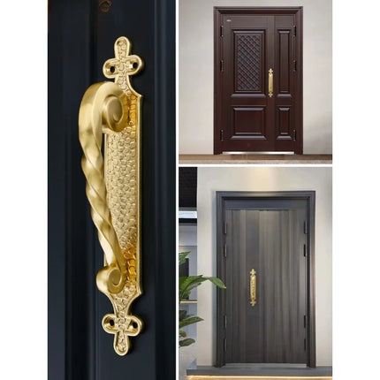 Luxury Solid Brass Cabinet Door Pull Exquisite Floral Door Handles Elegance and Durability for For Grand Entrances and Furniture luxury-solid-brass-cabinet-door-pull-exquisite-floral-door-handles-elegance-and-durability-for-for-grand-entrances-and-furniture