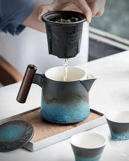 Chic Gradient Travel Tea Set - Perfect for Outdoor Enthusiasts