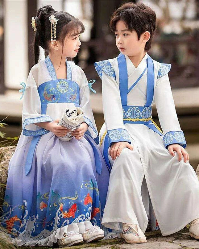 Heritage Unisex Hanfu Robe – Classic Chinese Scholar Kimono for All Ages