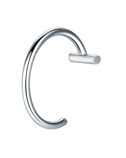 Chic Non-Pierced Stainless Steel Hoop Ring: Versatile Jewelry for Nose, Lip, and Septum