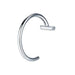 Chic Non-Pierced Stainless Steel Hoop Ring: Versatile Jewelry for Nose, Lip, and Septum