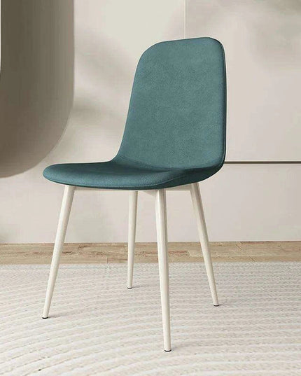 Chic White Leather Dining Chair for Upscale Aesthetics