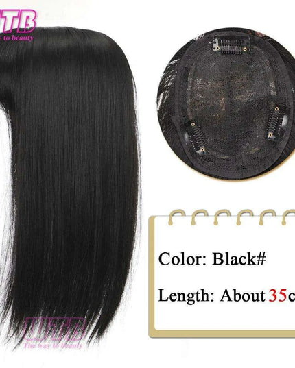 Bangs & Volume: Clip-In Hair Topper for Instant Transformation