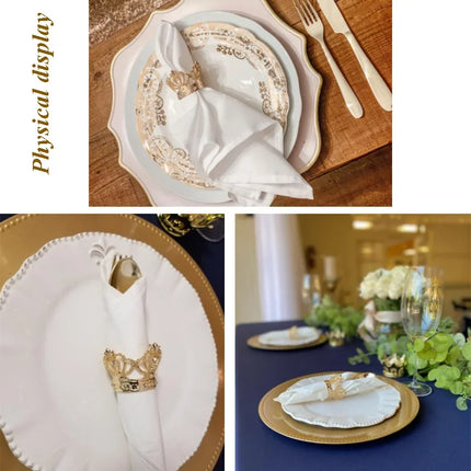 6PCS Crown Napkin Ring, Beautiful Metal Alloy Napkins Buckle, Wedding Event Birthdays Festivals Crafts Holder Party Supplies 6pcs-crown-napkin-ring-beautiful-metal-alloy-napkins-buckle-wedding-event-birthdays-festivals-crafts-holder-party-supplies