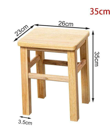 Rustic Kids' Round Wooden Bench - Stylish Multi-Use Stool for Home Decor