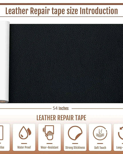 Leather Repair Patch - Quick and Easy Fix for Furniture, Apparel, and Footwear