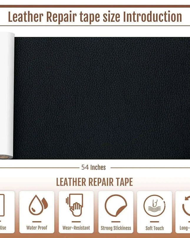 Leather Repair Patch - Quick and Easy Fix for Furniture, Apparel, and Footwear