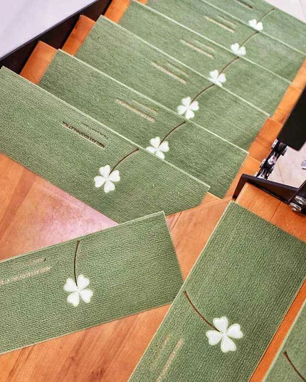 Stylish and Secure Plush Stair Mat Collection with Elegant Patterns