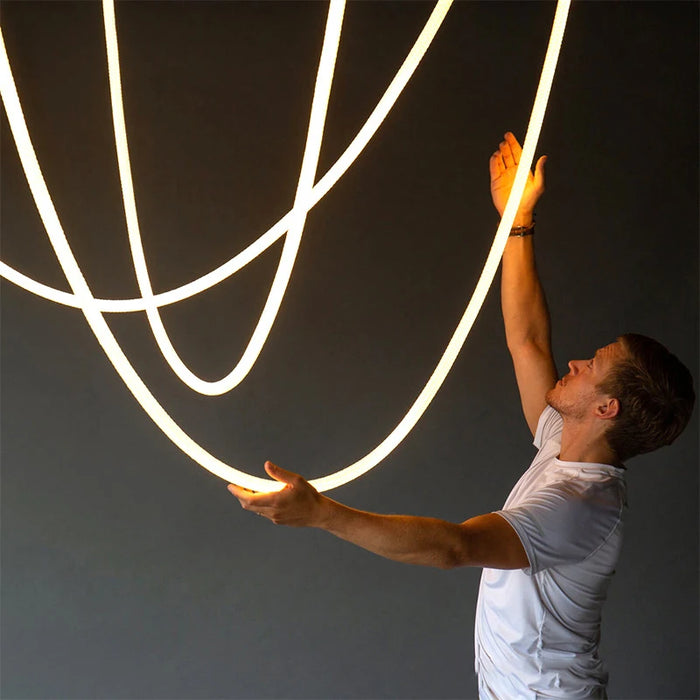 Modern Minimalist LED Chandelier for Living and Dining Room Lighting