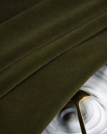 Olive Green Herringbone Luxe Blackout Drapes for Elegant Homes
