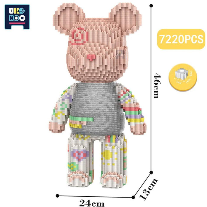 Adorable Bear Cub Building Block Set with Easy Storage - Inspire Creativity and Learning