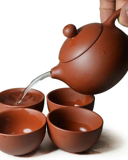 Elegant Yixing Purple Clay Teapot Set for Authentic Chinese Tea Brewing