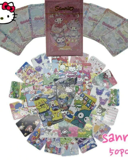 Whimsical Sanrio Characters Laser Photo Card Collection - Dreamy Wonderland Edition