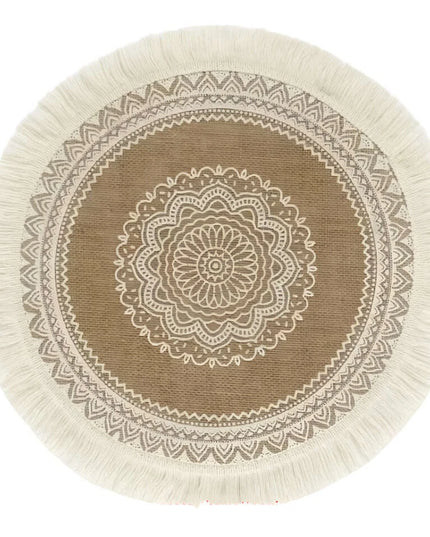 Stylish Non-Slip Jute Round Placemats for Elegant Dining & Entertaining