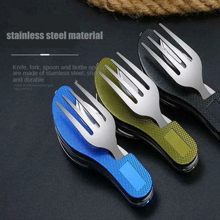 Versatile Travel-Ready Stainless Steel Utensil Set for Camping and Picnics