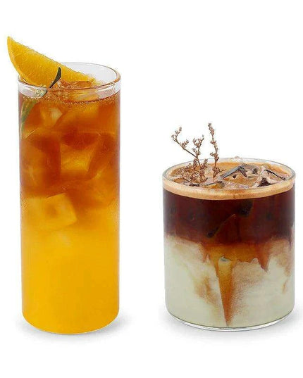 Elegant Transparent Glass Mugs - Essential Collection for Iced Beverages and More