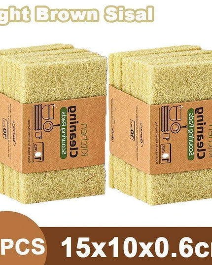 Sustainable Sisal Microfiber Kitchen Cleaning Sponges - Available in Sets of 5, 10, or 20