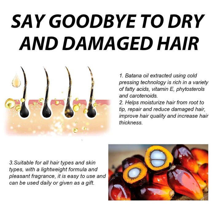 Nourishing Batana Oil for Optimal Hair Growth and Repair - Deep Hydration & Quality Enhancement