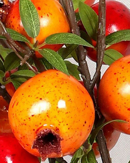 Exquisite Faux Pomegranate Floral Branch for Year-Round Home Elegance