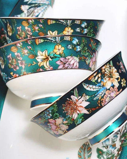 Elegant Jingdezhen Bone China Dining Set