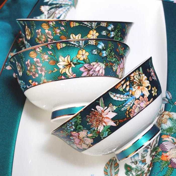 Elegant Jingdezhen Bone China Dining Set