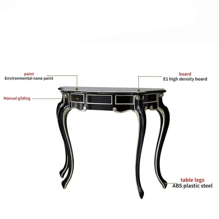 Nordic Style Vintage Console Table - Retro Entryway Decor Piece