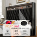 Luxurious King Bed Frame with LED Mood Lighting and Built-in Charging Station