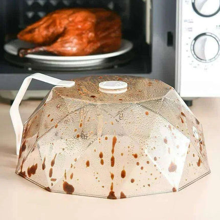 Ultimate Microwave Protection: Diamond Cut Cover for Mess-Free Heating