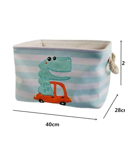 Chic Collapsible Canvas Storage Bin for Kids