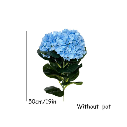 50-150cm Artificial Hydrangea Tree Faux Potted Plant Realistic Artific