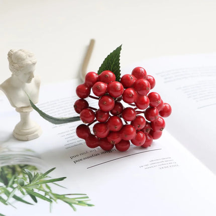 KECTTIO American Pastoral Artificial Berry Christmas Flower Arrangemen