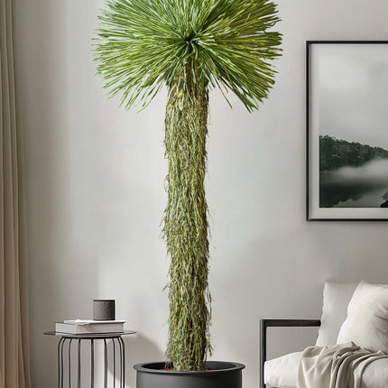 Dragon’s Blood Tree Faux Indoor Floor Plant — Dense Foliage, Living Room Decor